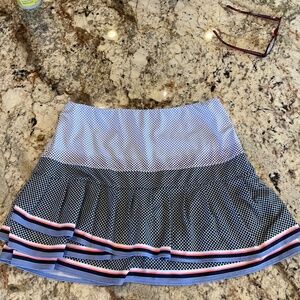 Lucky in Love scalloped tennis skirt